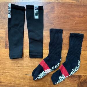Pure Grip Pro Black Socks and Sleeves Size Small